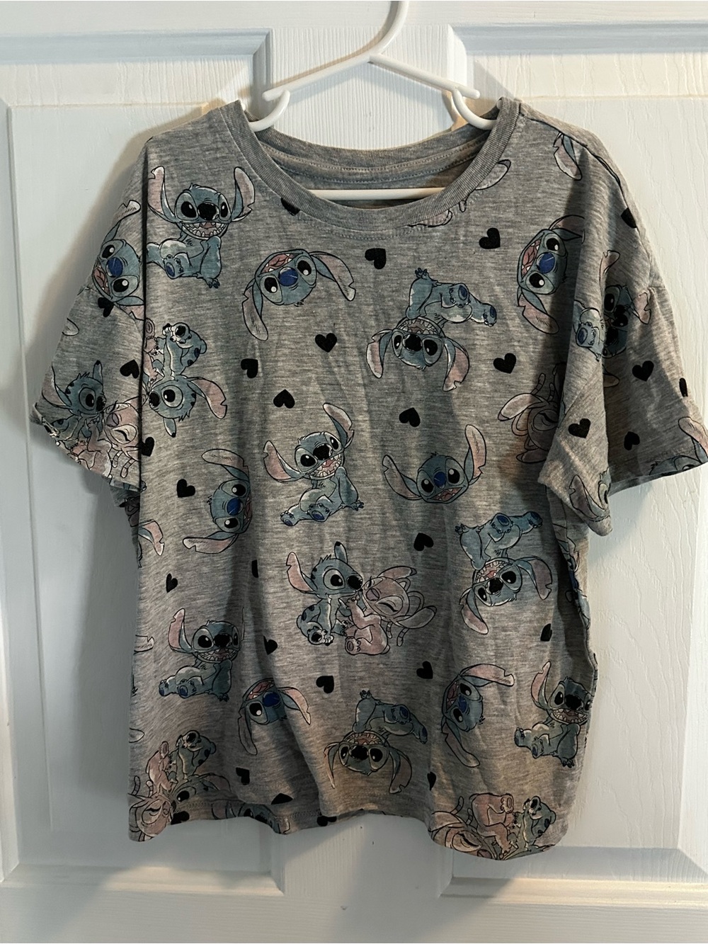 Kids Grey Stitch Print Short Sleeve Tee
